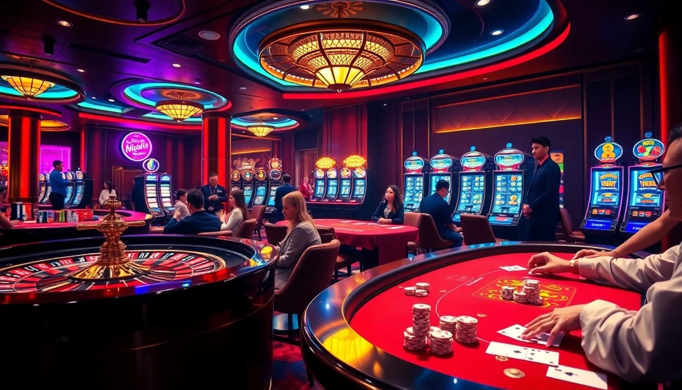 Experience the thrill of high-stakes gaming with reputable 'trang cá cược uy tín' in a luxurious casino setting.