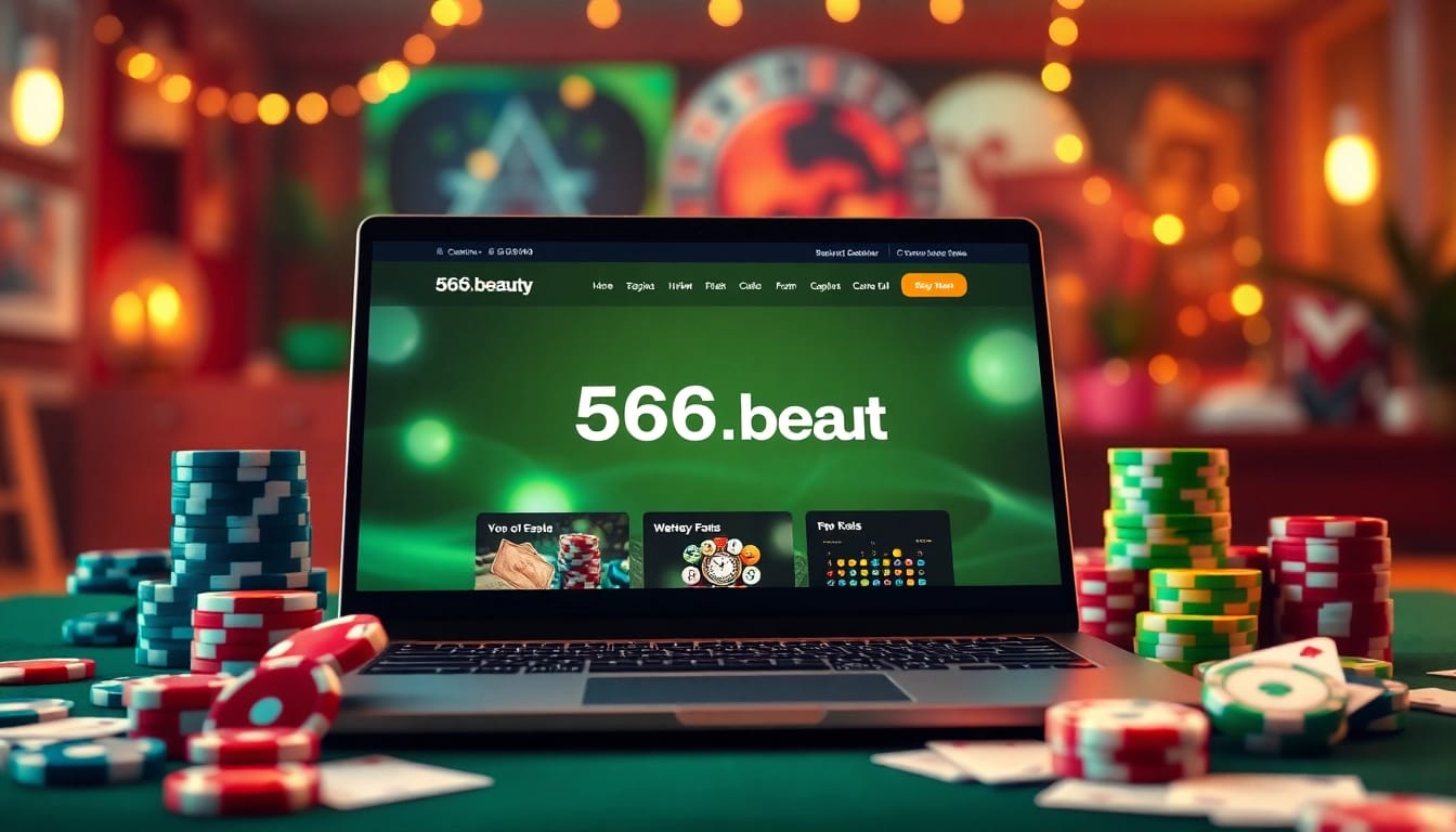 Experience the excitement of online gaming at https://566.beauty/ with vibrant casino elements and a modern setup.
