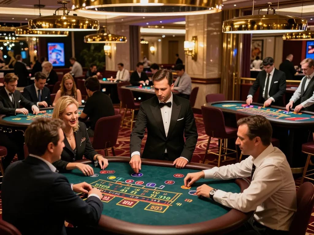 Experience the thrill of live gaming at https://red88tt.com/ with elegant tables and excited players.