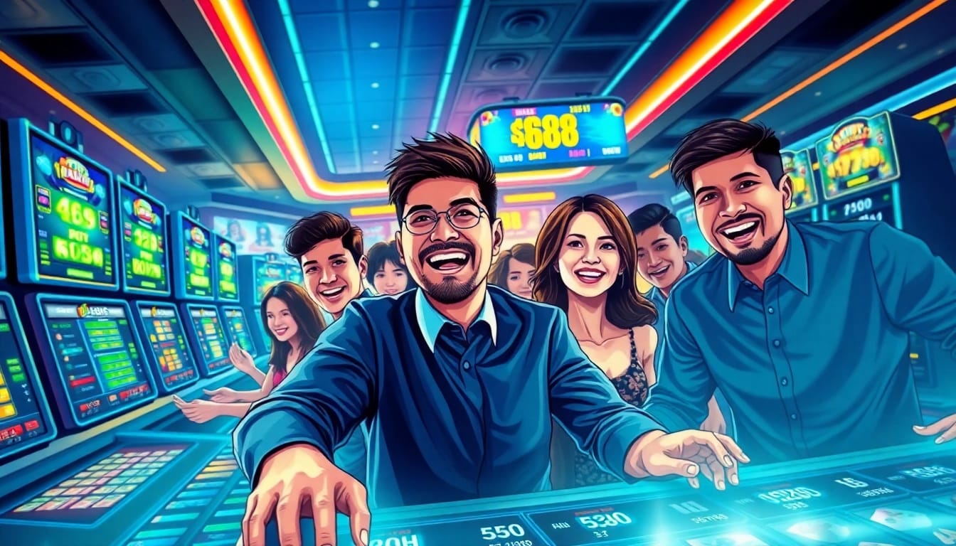 Experience the excitement of online betting at stimmgewitter.org with vibrant players enjoying diverse games.