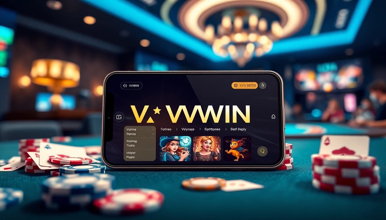 Engaging online gambling experience at vvvwin88.live showcasing the app on a smartphone.