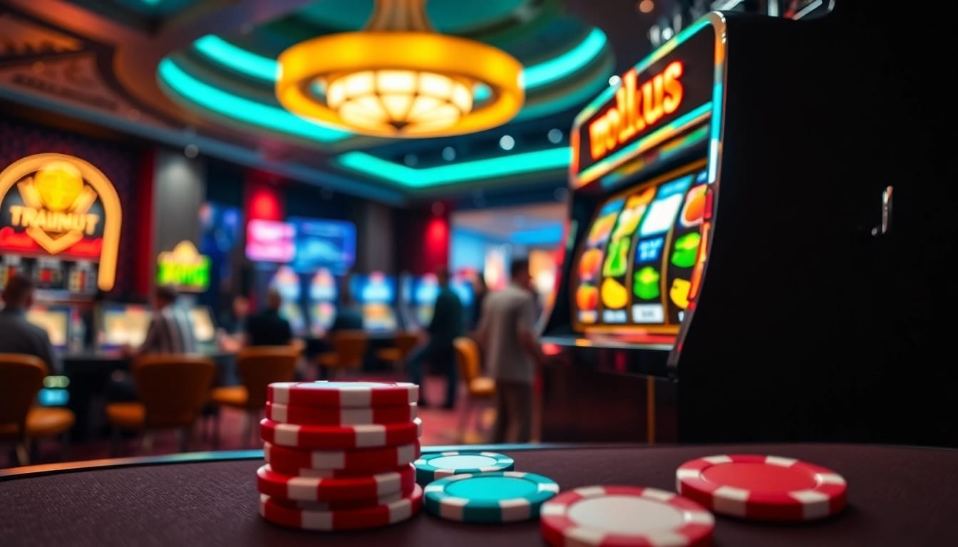 Slot deposit 5000 untuk mesin slot yang berputar dengan cerah dan menarik di kasino.