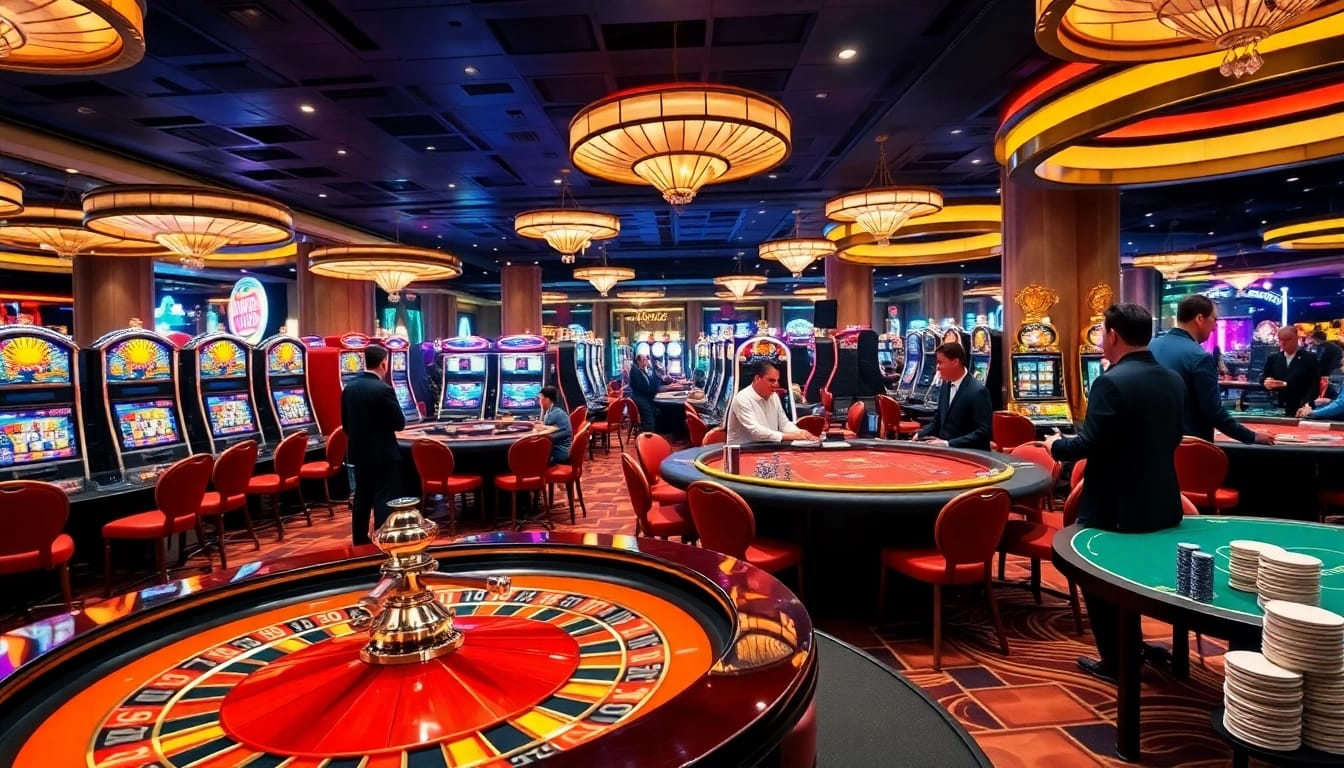 Players enjoy thrilling gambling experiences at ax88 with vibrant casino games and tables.