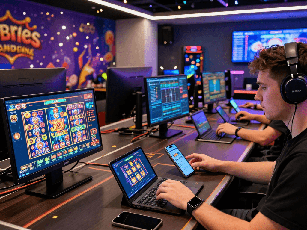 Online gaming excitement at https://neccr.org.uk featuring UK players at non-GamStop casinos exploring vibrant game options.