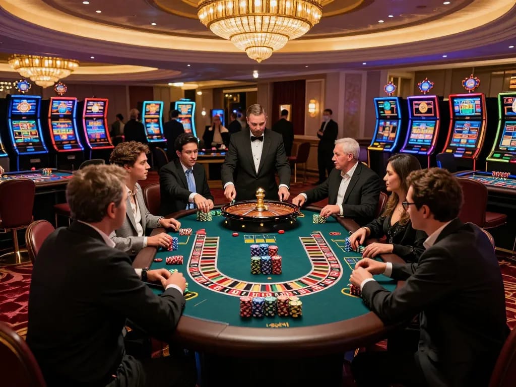 Engaged players at the hit club roulette table making strategic bets during an exciting casino night.