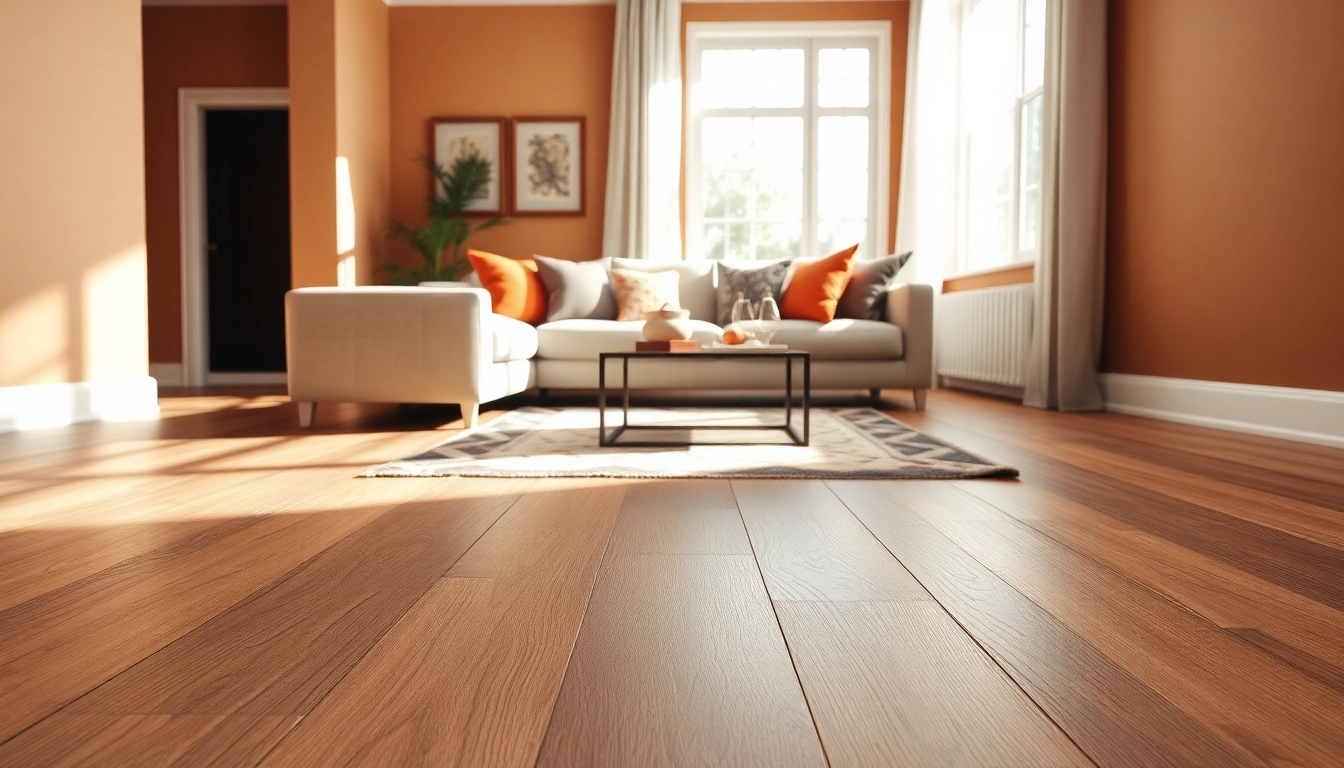 Showcase of vinyl plank flooring in a beautifully designed living room.
