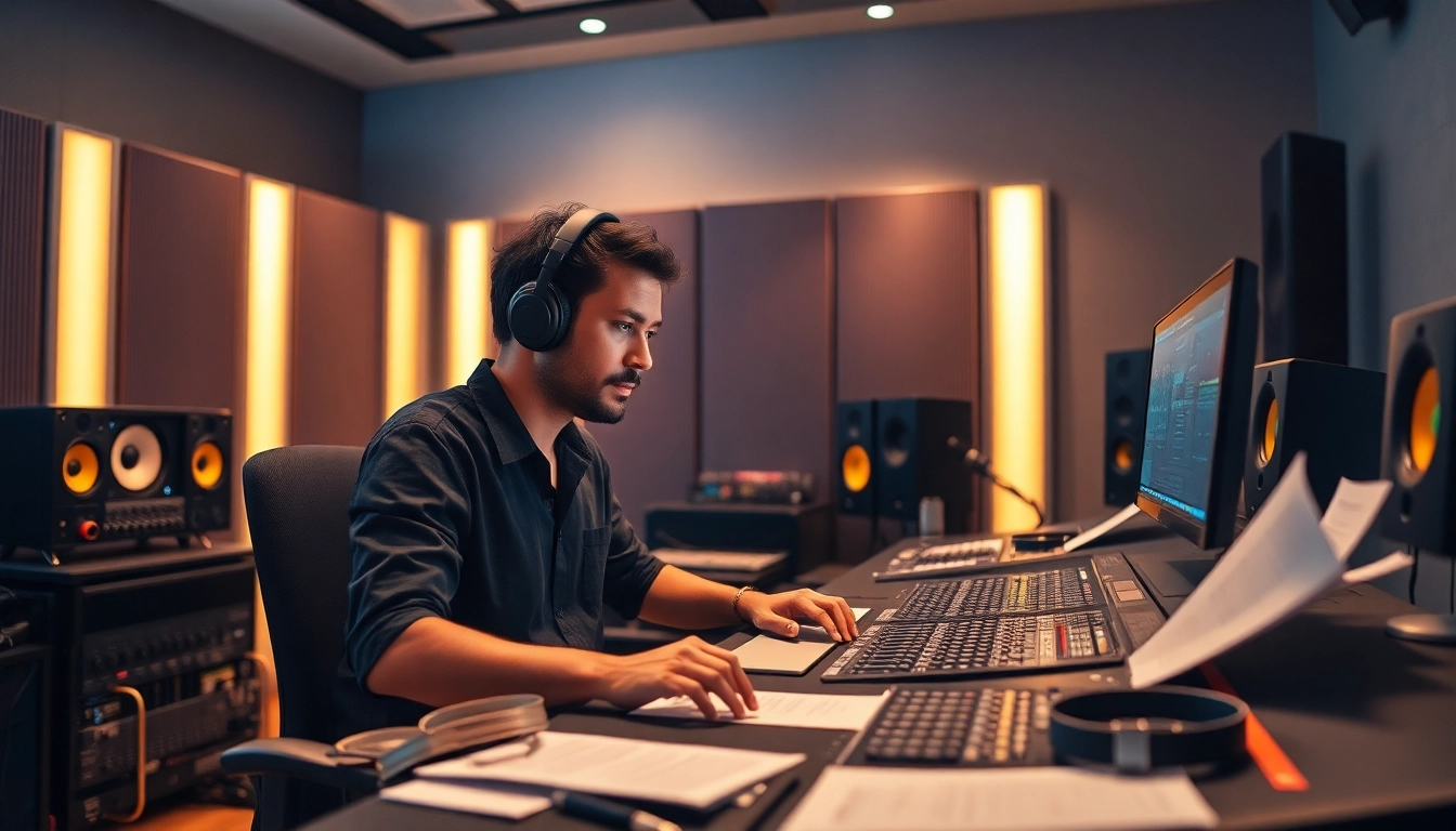 Experience top-notch online mastering services with a professional sound engineer in action.