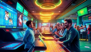 Experience the excitement of ev88win.live's online betting environment with vibrant gaming scenes.