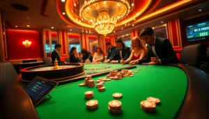 Experience thrilling online gambling at MU88 with an elegant casino table and vibrant poker chips.