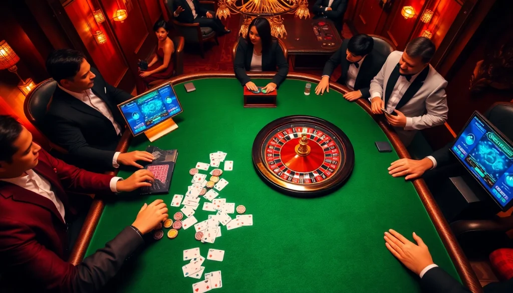Experience the thrilling atmosphere of online gambling with https://888vnd.space/ in a vibrant casino setting.