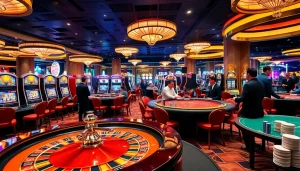 Players enjoy thrilling gambling experiences at ax88 with vibrant casino games and tables.