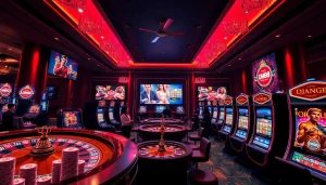 Win big with DH88 while enjoying a vibrant casino scene featuring roulette and poker.