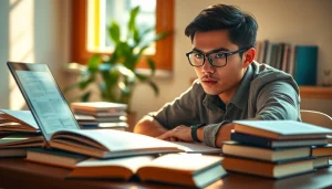 Pay someone to take GRE for me with a focused student studying at their desk.