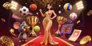Experience thrilling action at GO8 online casino with dynamic game elements and vibrant characters.