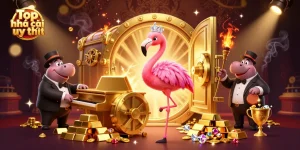 Experience the excitement of Top nhà cái uy tín with vibrant casino elements and dynamic characters in action.