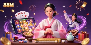 Engage with exciting 88M slot games featuring vibrant reels and glamorous casino elements.