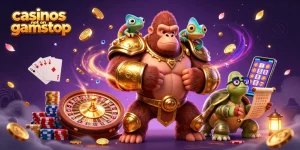 Experience thrilling gameplay at casinos not on gamstop with vibrant 3D characters and casino elements.
