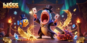 bl555 engages players in a magical casino experience with dynamic card tricks and vibrant game elements.