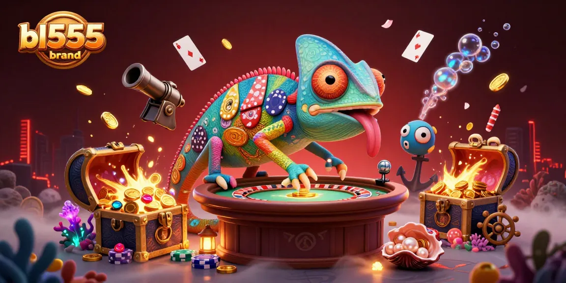 Spin winning pots at bl555brand with vibrant casino elements and 3D characters